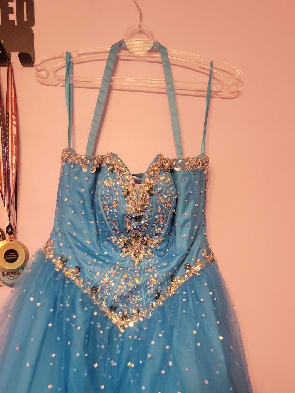 Madeline Ice Blue Evening Gown